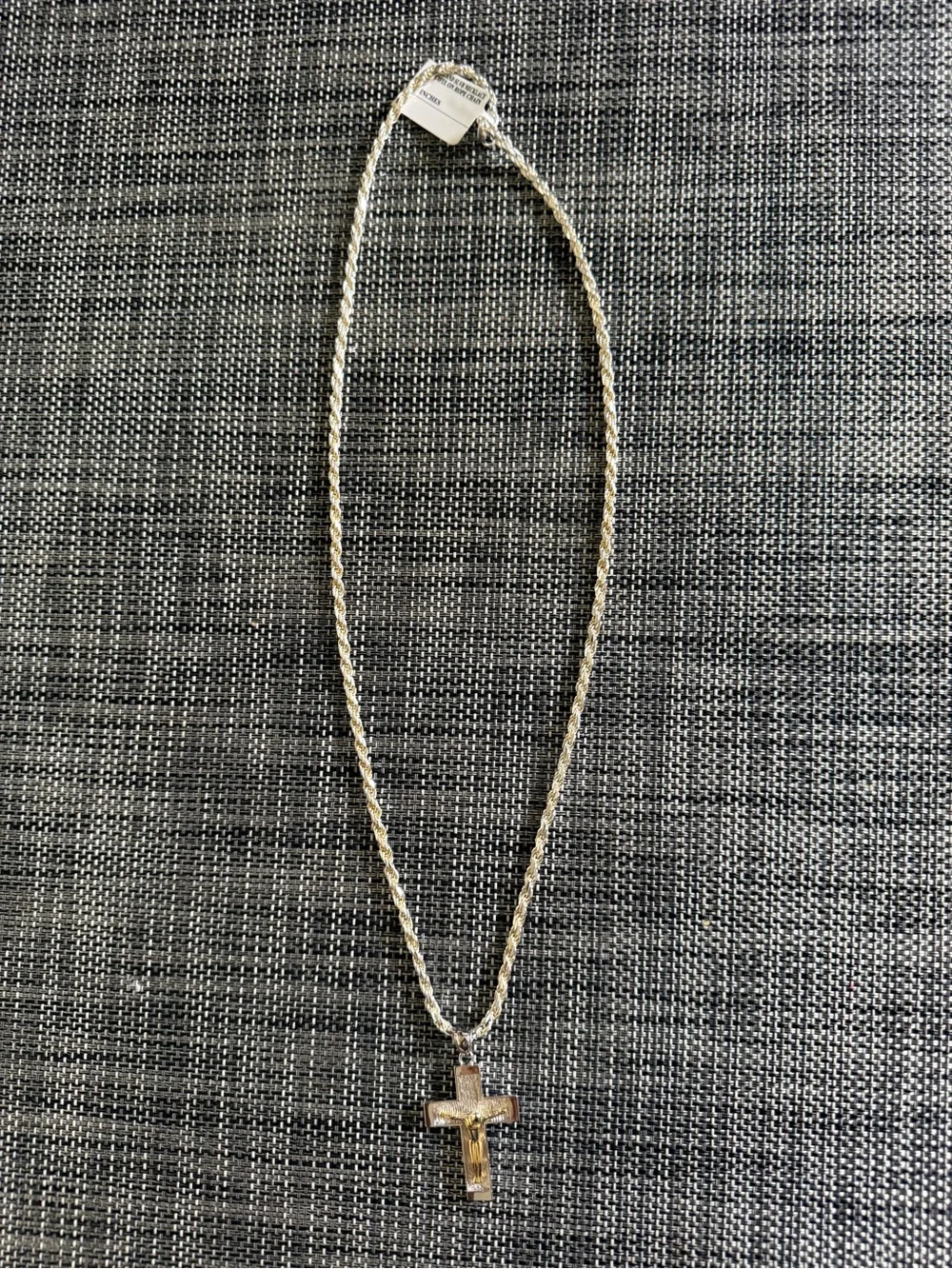 Gold Cross Pendant Necklace - Men's Jewelry